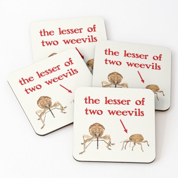 Item preview, the lesser of two weevils - dad joke pun designed and sold by snazzyseagull.