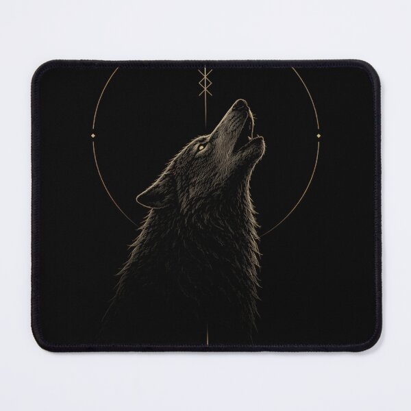 Item preview, Skoll Son of Fenrir Norse Wolf Sun Eclipse Gothic Mythology Poster designed and sold by DarkOriginArts.