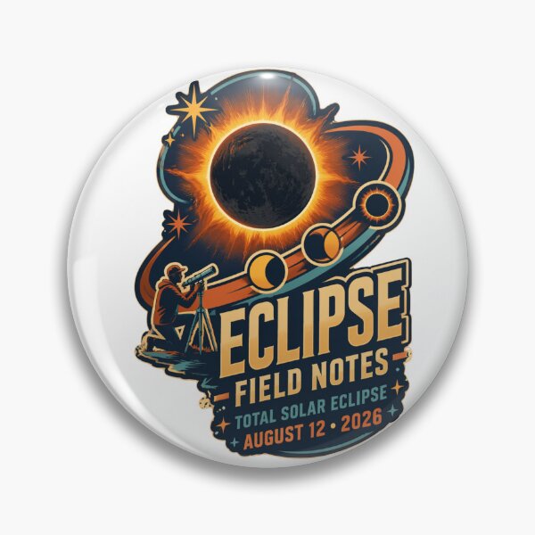 Item preview, Eclipse Field Notes Total Solar Eclipse 2026 Astronomy Observer Design designed and sold by Print Loft.