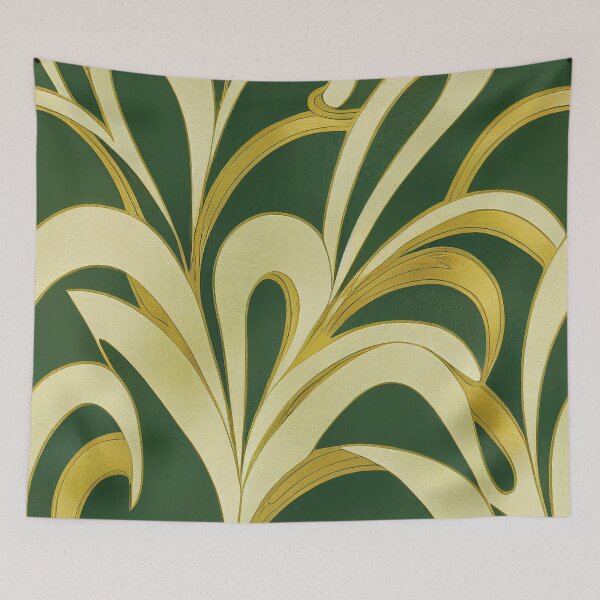 Item preview, Art Deco Elegant Green And Golden Decorative Designs designed and sold by DEC02.