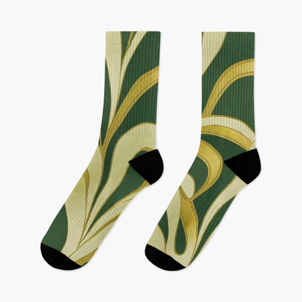 Item preview, Art Deco Elegant Green And Golden Decorative Designs designed and sold by DEC02.