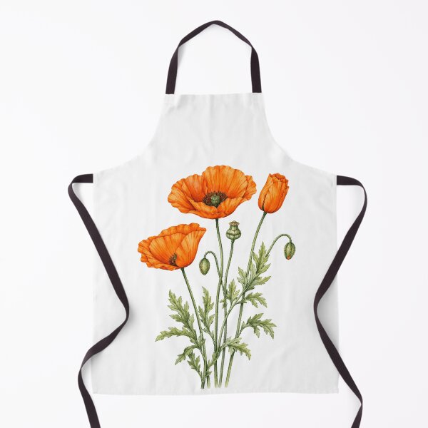 Item preview, Orange Poppy Botanical Watercolor Floral designed and sold by Moizento.