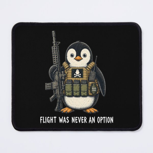 Item preview, Flight was Never an Option Tactical, Funny Penguin Meme 2 designed and sold by sentfromemily.