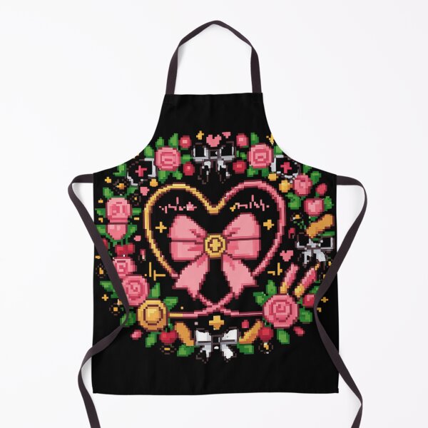 Item preview, Retro Pixel Art Coquette Nurse Bow Heart Stethoscope Wreath T-Shirt designed and sold by PACS0011.