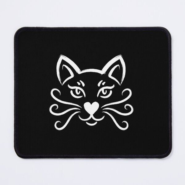 Item preview, Elegant Cat Face Swirl Line Art Design designed and sold by SiarheiYur.
