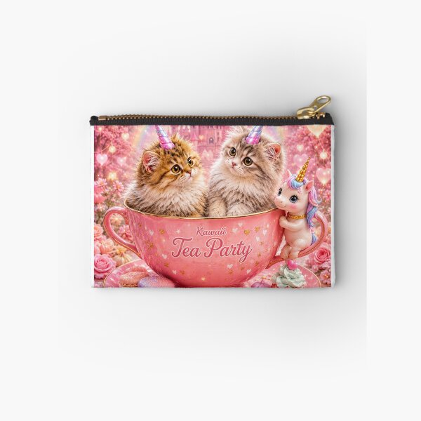 Item preview, Kawaii Tea Party Cats with Unicorn designed and sold by JBXDesigner.