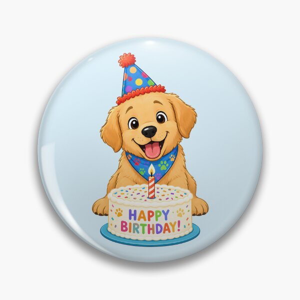 Item preview, Happy Barkday! | Cute Puppy Birthday Cake Illustration designed and sold by Stubblejumper Artworks.