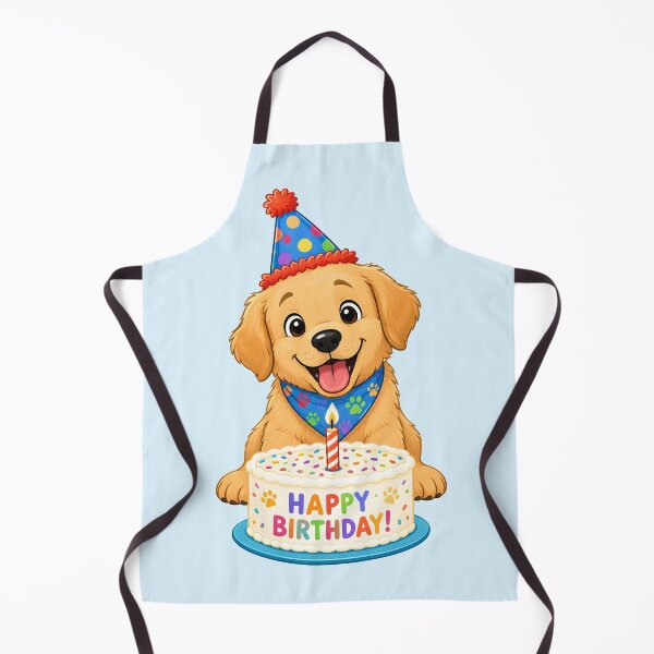 Item preview, Happy Barkday! | Cute Puppy Birthday Cake Illustration designed and sold by Stubblejumper Artworks.