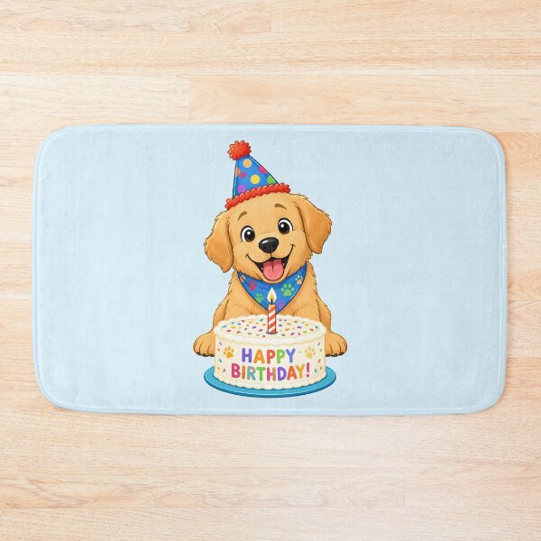 Item preview, Happy Barkday! | Cute Puppy Birthday Cake Illustration designed and sold by Stubblejumper Artworks.