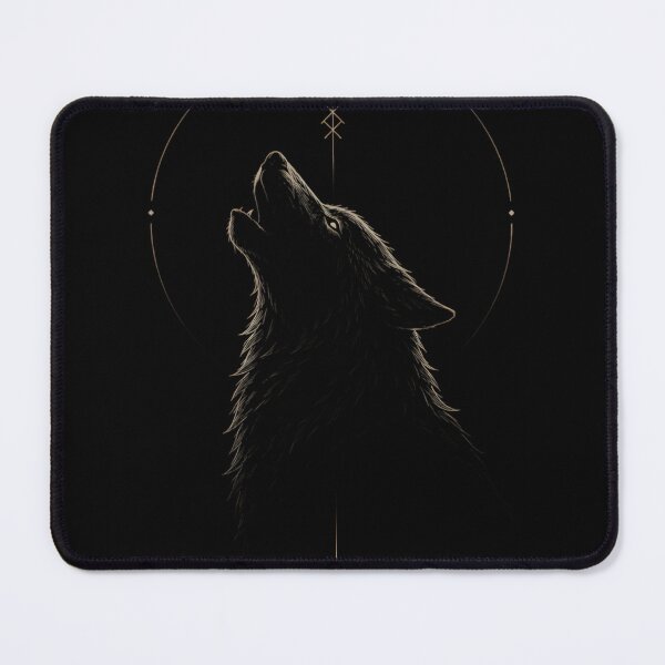 Item preview, Hati Son of Fenrir Norse Wolf Moon Crescent Gothic Mythology Poster designed and sold by DarkOriginArts.