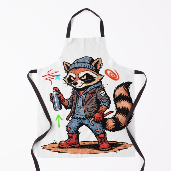 Item preview, Urban Graffiti Raccoon Punk Streetwear Art designed and sold by rich-moda.