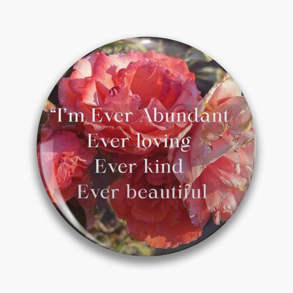 Item preview, Ever abundant pink rose positive affirmation  designed and sold by clicksbyAnanya.
