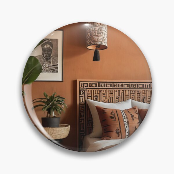 Item preview, Interior - Afro-Bohemian Style Bedroom, Warm Aesthetic designed and sold by Reverso-Design.