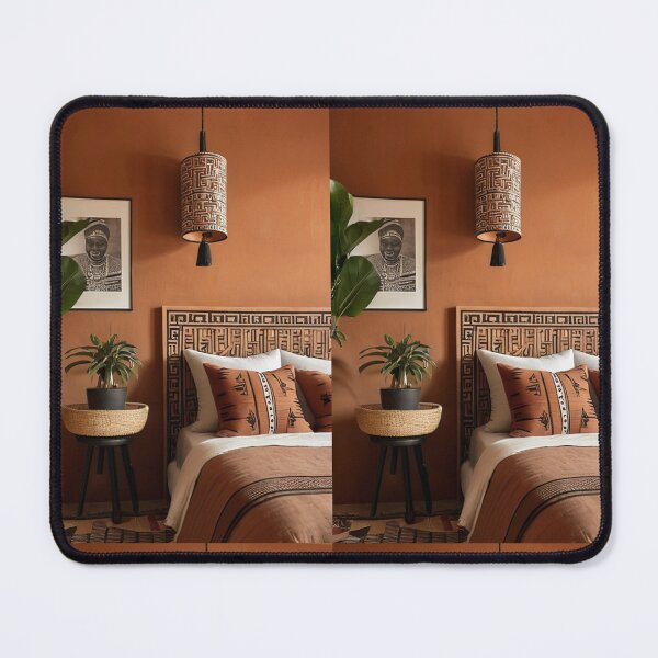 Artikelvorschau, Interior - Afro-Bohemian Style Bedroom, Warm Aesthetic entworfen und verkauft von Reverso-Design.