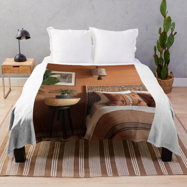 Item preview, Interior - Afro-Bohemian Style Bedroom, Warm Aesthetic designed and sold by Reverso-Design.