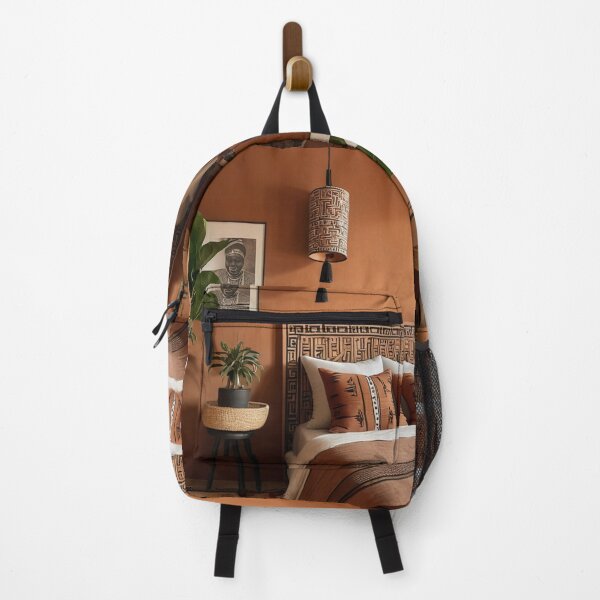 Item preview, Interior - Afro-Bohemian Style Bedroom, Warm Aesthetic designed and sold by Reverso-Design.