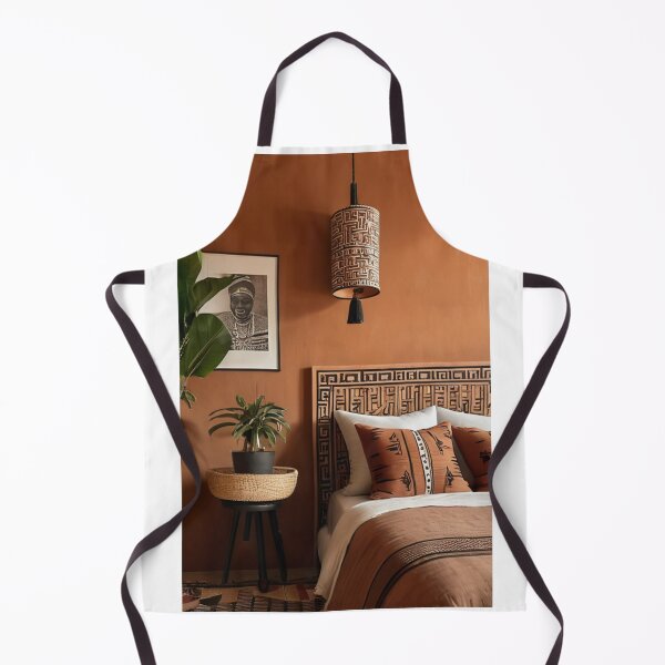 Item preview, Interior - Afro-Bohemian Style Bedroom, Warm Aesthetic designed and sold by Reverso-Design.