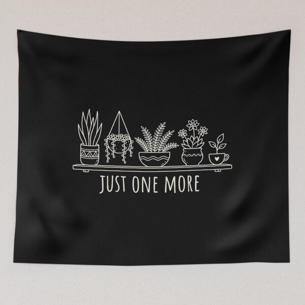 Item preview, Just One More Potted Plants Shelf Line Art designed and sold by SiarheiYur.