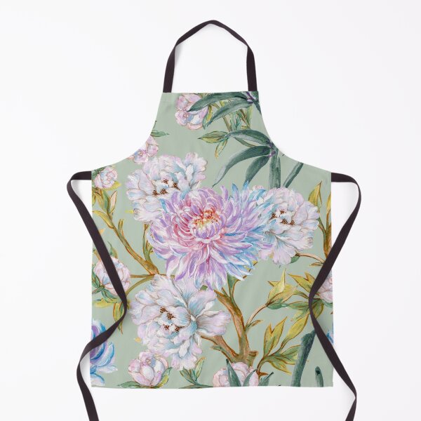 Item preview, Pastel Floral Pattern with Green Leaves designed and sold by behappyandrelax.