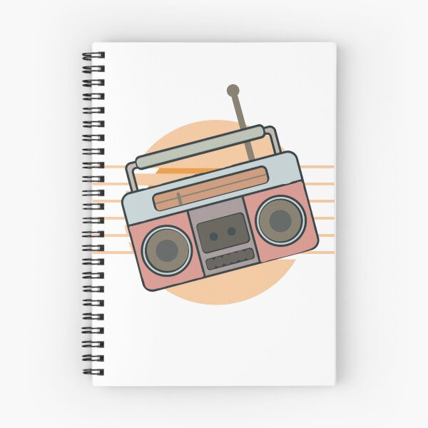 Item preview, 80's boombox designed and sold by TaraPen.