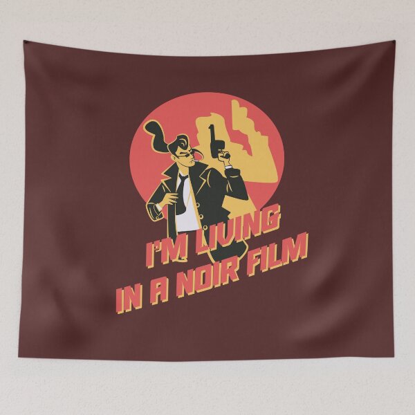 Item preview, I’m Living in a Noir Film Retro Detective Illustration designed and sold by beboplab.