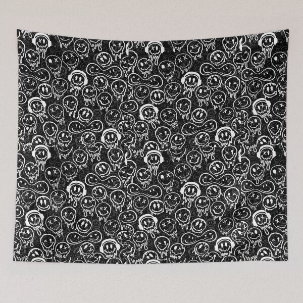 Item preview, Black and white melting smile designed and sold by Ellia Arts.