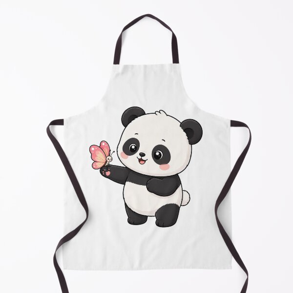 Item preview, Cute Kawaii Baby Panda Wearing Butterfly On Hand designed and sold by Seculinator.
