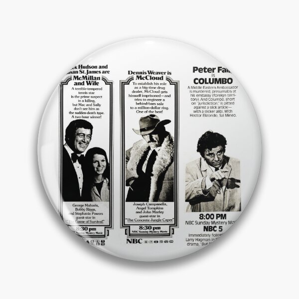 Item preview, Columbo McCloud McMillan and Wife designed and sold by The Retromotel.