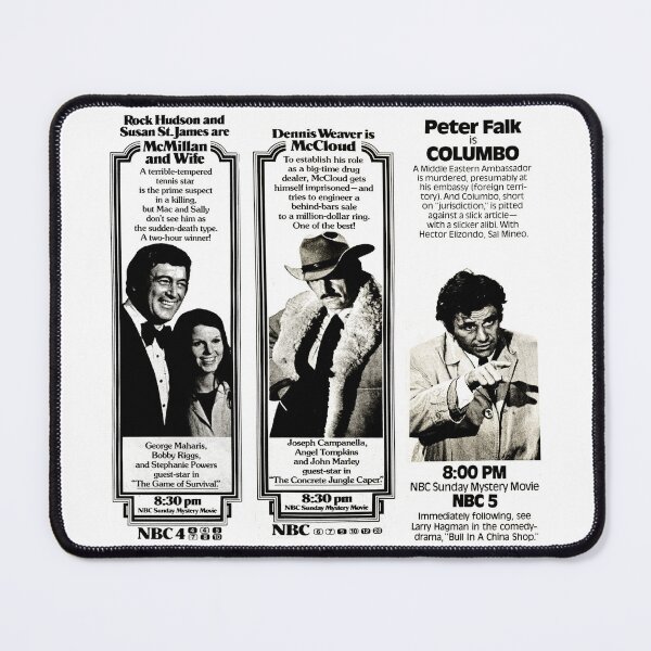 Item preview, Columbo McCloud McMillan and Wife designed and sold by The Retromotel.