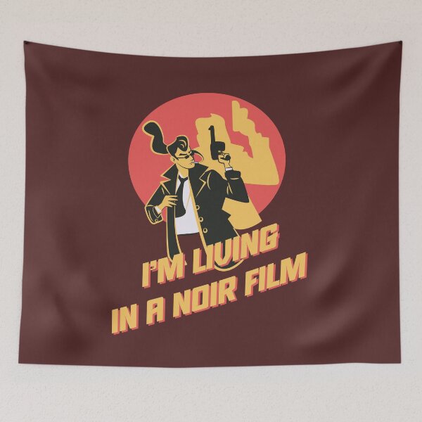Item preview, I’m Living in a Noir Film Retro Detective Illustration designed and sold by beboplab.