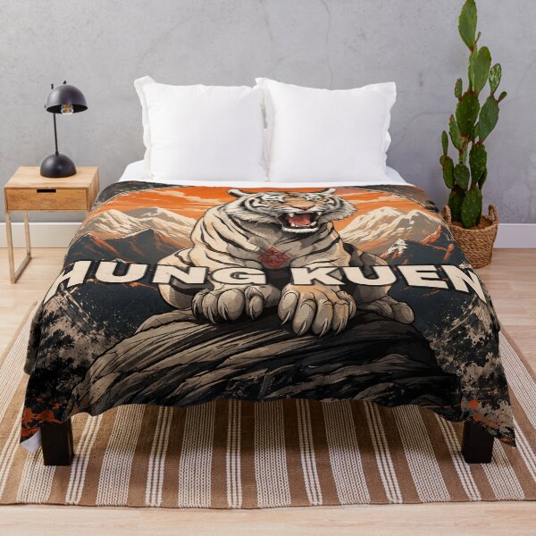 Item preview, Hung Kuen White Tiger | Traditional Kung Fu Warrior Art designed and sold by Fei Long Design Hub.
