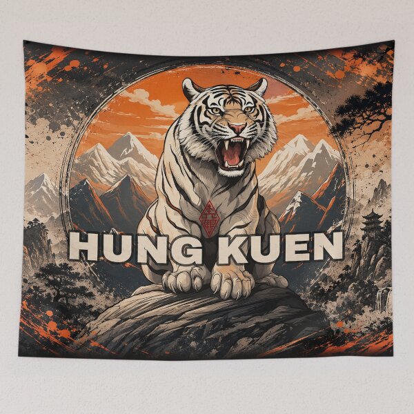 Item preview, Hung Kuen White Tiger | Traditional Kung Fu Warrior Art designed and sold by Fei Long Design Hub.
