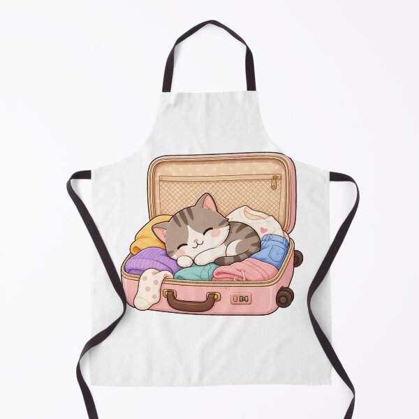 Item preview, Cute Kawaii Cat Sleeping In Pink Suitcase Travel designed and sold by Seculinator.