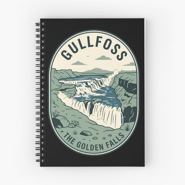 Item preview, Gullfoss The Golden Falls Vintage Travel Emblem designed and sold by k3rstman1.
