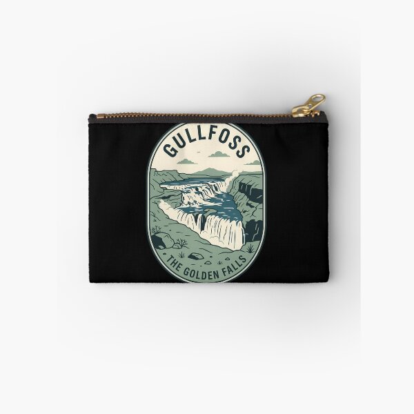 Item preview, Gullfoss The Golden Falls Vintage Travel Emblem designed and sold by k3rstman1.