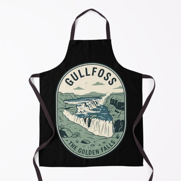 Item preview, Gullfoss The Golden Falls Vintage Travel Emblem designed and sold by k3rstman1.