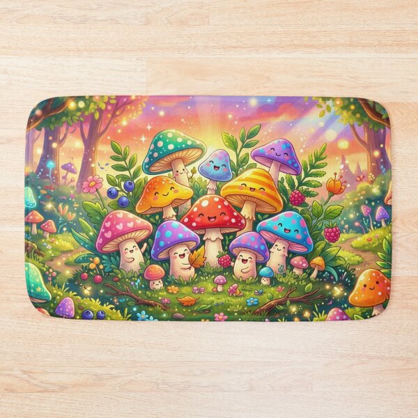 Item preview, cute mushrooms, designed and sold by TDZCOLLECTION.