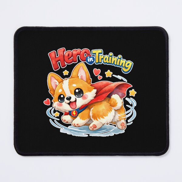 Item preview, Cute Kawaii Corgi Superhero Sticker | Hero in Training Funny Dog Gift for Corgi Lovers | Watercolor Dog Art designed and sold by stylishdzign.