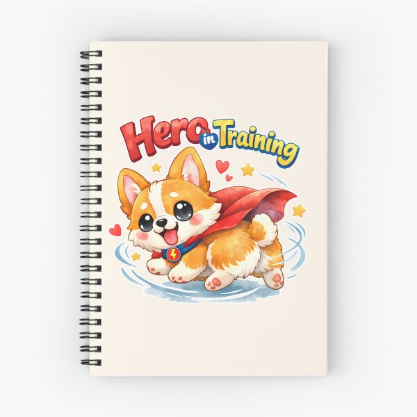 Item preview, Cute Kawaii Corgi Superhero Sticker | Hero in Training Funny Dog Gift for Corgi Lovers | Watercolor Dog Art designed and sold by stylishdzign.