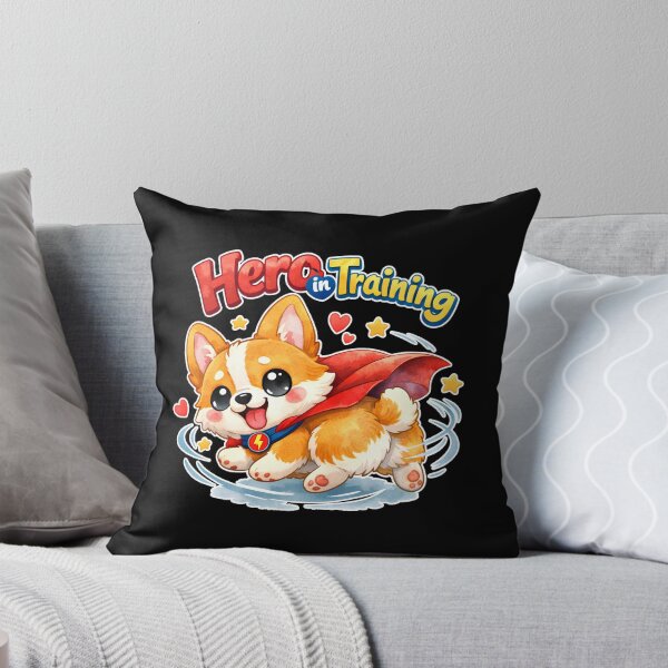 Item preview, Cute Kawaii Corgi Superhero Sticker | Hero in Training Funny Dog Gift for Corgi Lovers | Watercolor Dog Art designed and sold by stylishdzign.