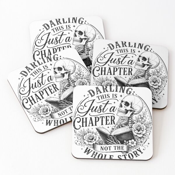 Item preview, Darling This Is Just A Chapter Not The Whole Story Floral Skull Book Lover designed and sold by VGAfanatic.