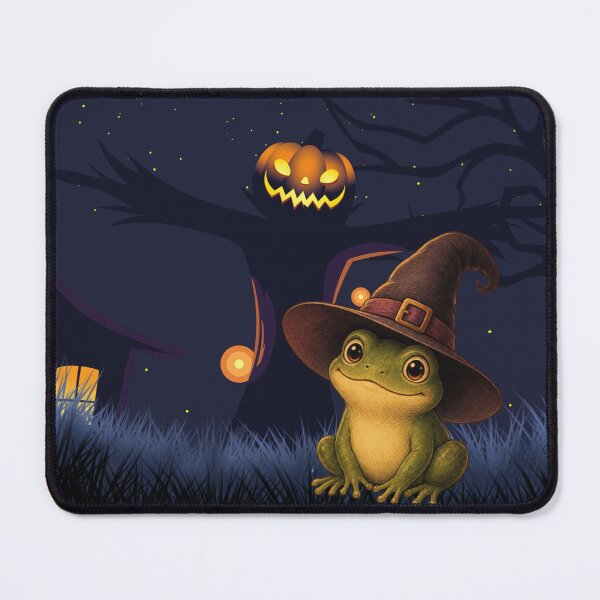 Item preview, Witch Frog and Scarecrow Halloween Night designed and sold by A touch of creativity.