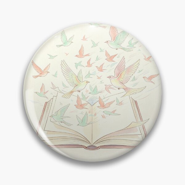 Item preview, Stories Take Flight - Surreal Watercolor Open Book and Birds Art designed and sold by Chaos world.