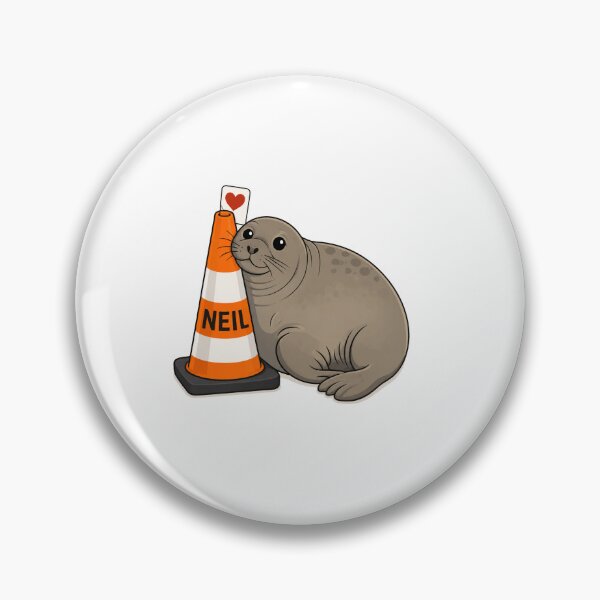 Artikelvorschau, Neil the seal and his love of traffic cones entworfen und verkauft von Mr-AShop.