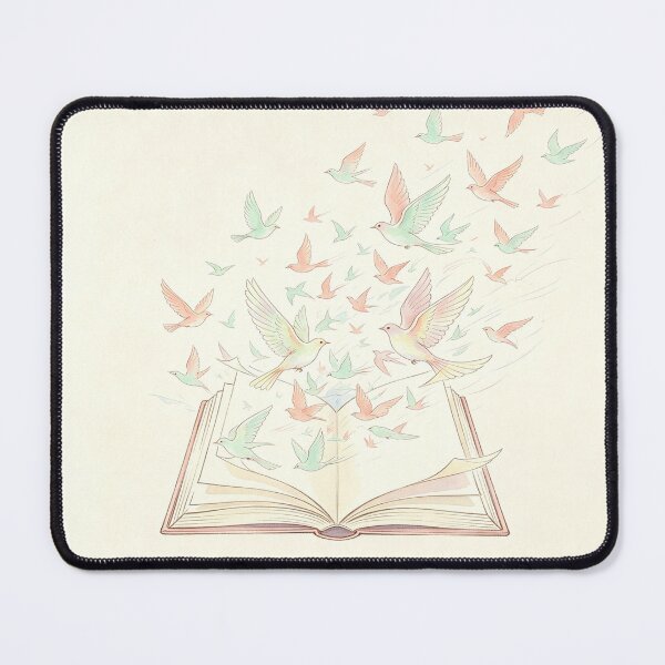 Item preview, Stories Take Flight - Surreal Watercolor Open Book and Birds Art designed and sold by Chaos world.
