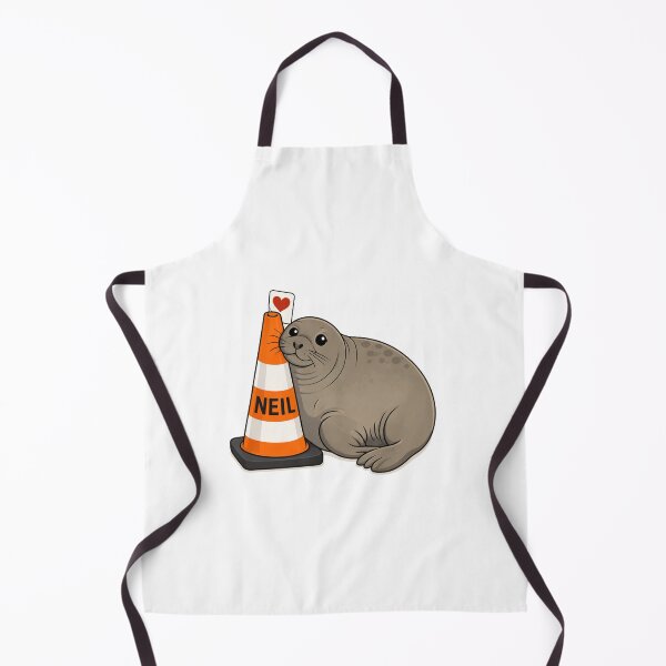 Item preview, Neil the seal and his love of traffic cones designed and sold by Mr-AShop.