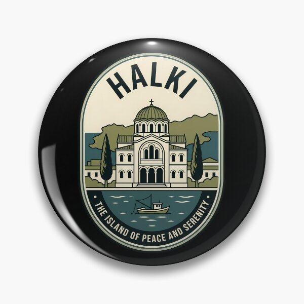 Item preview, Halki Greek Island Vintage Travel Emblem designed and sold by k3rstman1.