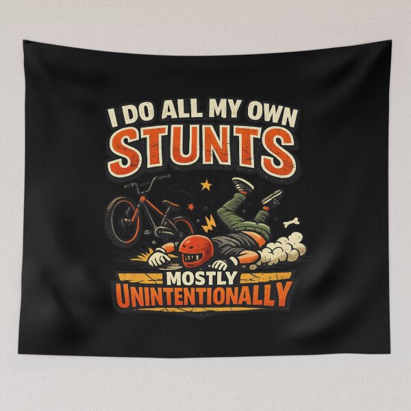 Item preview, I Do All My Own Stunts Mostly Unintentionally - Funny Bmx designed and sold by SidTastic .