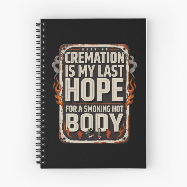 Item preview, Cremation is My Last Hope for A Smoking Hot Body Funny Quote for Dark Humor Lovers designed and sold by Redgiant87x.
