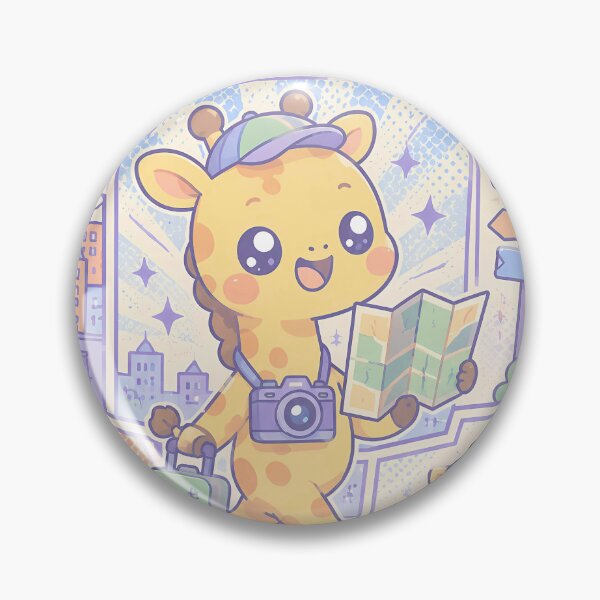 Item preview, Kawaii Giraffe City Tourist designed and sold by Gift Phrase Studio.